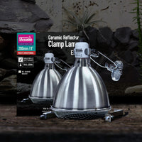 Arcadia Reflector Clamp Lamp with Ceramic Holder (E27), 14cm, 20cm Graphite